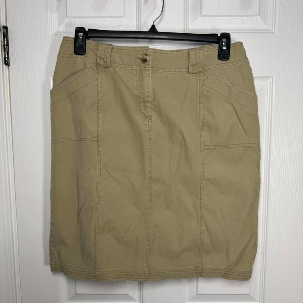 Tan and cotton skirt from Isaac Mizrahi for‎ target